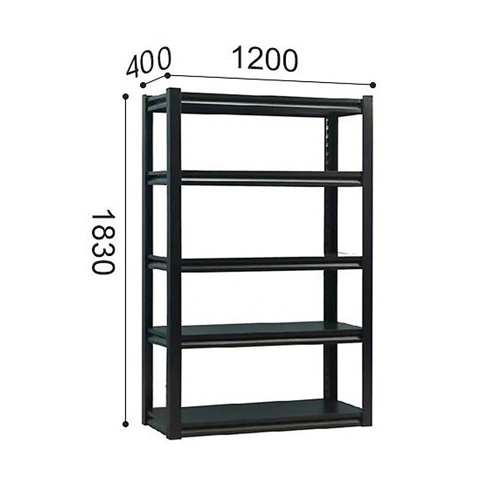 Bookcases & Shelves: 120x40x183cm Metal Garage Shelving Rack  Heavy-Duty Steel Storage