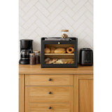 Kitchen Utensils: Enclosed Bread Box  Large Kitchen Countertop Bread Storage Container for Freshness & Organisation
