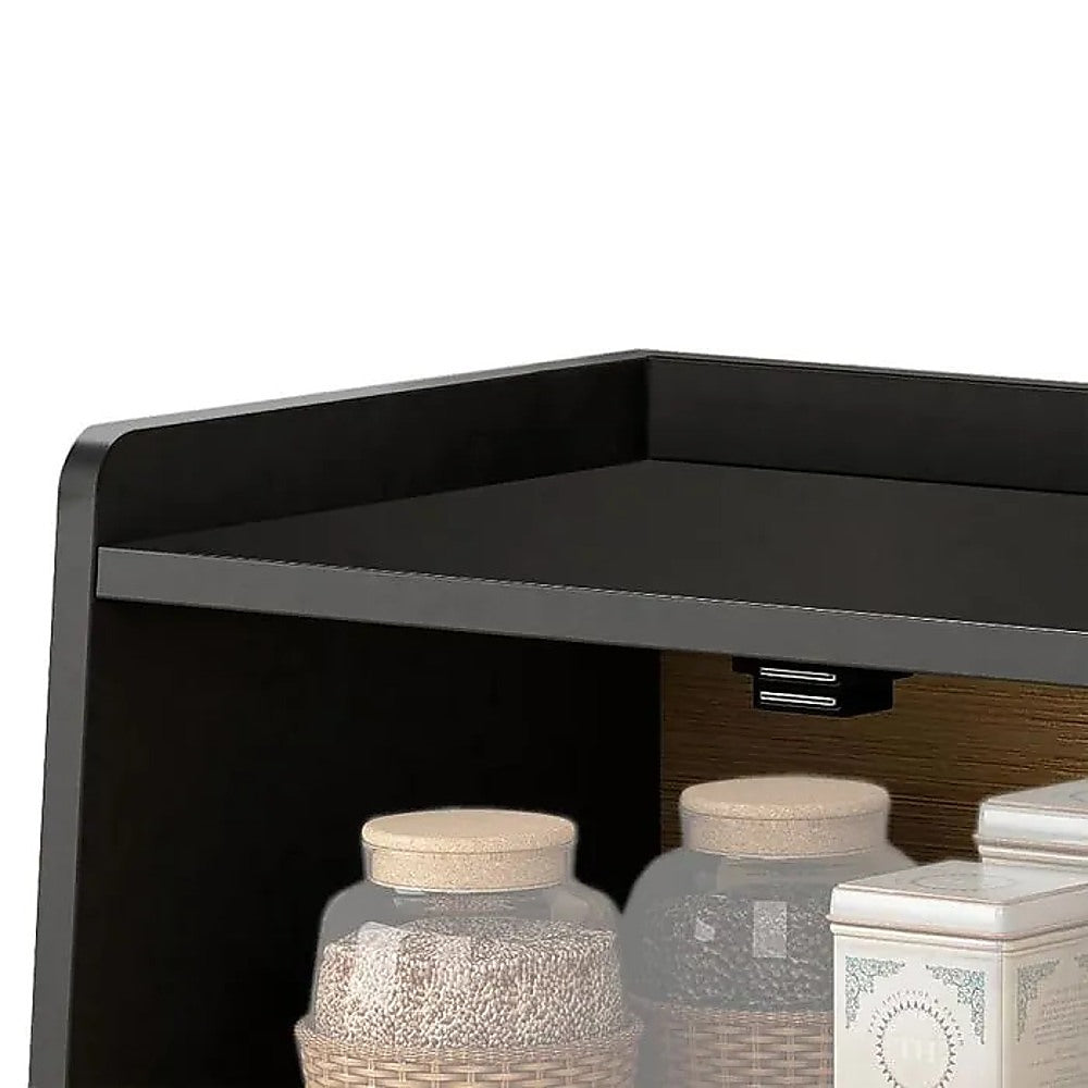 Kitchen Utensils: Enclosed Bread Box  Large Kitchen Countertop Bread Storage Container for Freshness & Organisation