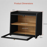 Kitchen Utensils: Enclosed Bread Box  Large Kitchen Countertop Bread Storage Container for Freshness & Organisation