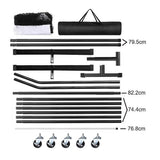 Tennis: Portable 6.7m Pickleball Net Set  Heavy Duty Metal Frame with Wheels