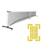 Tennis: Portable 6.7m Pickleball Net Set  Heavy Duty Metal Frame with Wheels