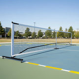 Tennis: Portable 6.7m Pickleball Net Set  Heavy Duty Metal Frame with Wheels