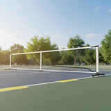 Tennis: Portable 6.7m Pickleball Net Set  Heavy Duty Metal Frame with Wheels