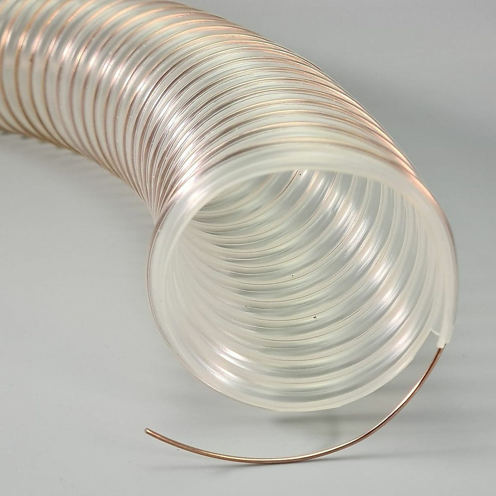 2m PU Flexible Ducting Hose – Clear Ventilation & Dust Extraction Tube for Woodworking & Fume Control