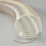 2m PU Flexible Ducting Hose – Clear Ventilation Tube for Dust, Fume & Woodworking Extraction