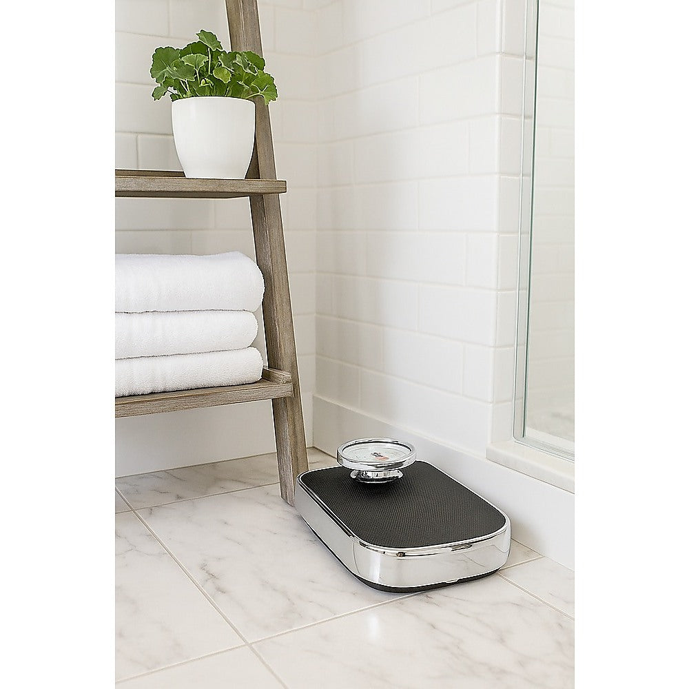 Bathroom Scales: Medical Style Bathroom Scales  Large Analogue Dial, Heavy-Duty Mechanical Scale
