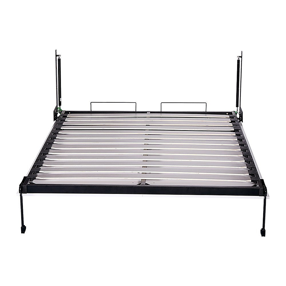 Double DIY Wall Bed Hardware Kit with Black handle – Frame & Mechanism for Custom Build