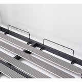 Beds & Bed Frames: Double Wall Bed in White  Space Saving Murphy Bed Kit with Black Door Handle