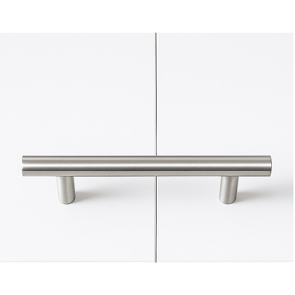 Beds & Bed Frames: Single Wall Bed in White Gloss  Space Saving Murphy Bed Kit with Silver Door Handle