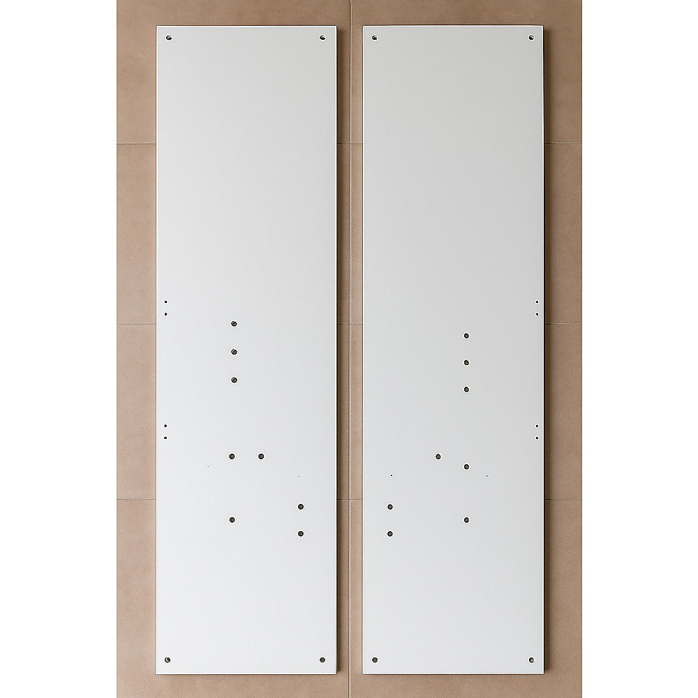 Beds & Bed Frames: Single Wall Bed in White  Space Saving Murphy Bed Kit with Silver Door Handle