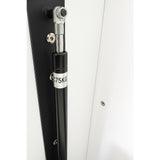 Beds & Bed Frames: Single Wall Bed in White  Space Saving Murphy Bed Kit with Gold Door Handle