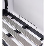 Beds & Bed Frames: King-single Wall Bed in White  Space Saving Murphy Bed Kit with Black Door Handle