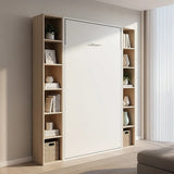 Beds & Bed Frames: King-single Wall Bed in White  Space Saving Murphy Bed Kit with Gold Door Handle
