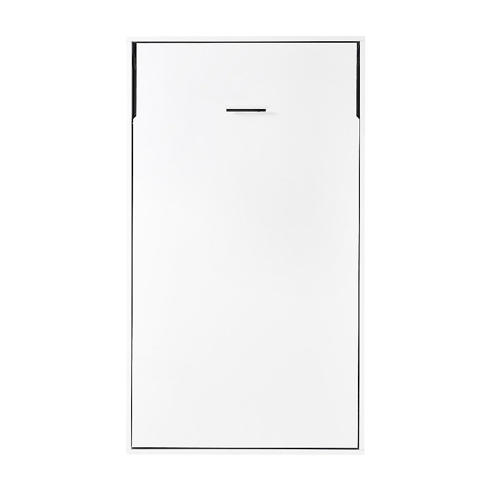 Beds & Bed Frames: King-single Wall Bed in White  Space Saving Murphy Bed Kit with Gold Door Handle