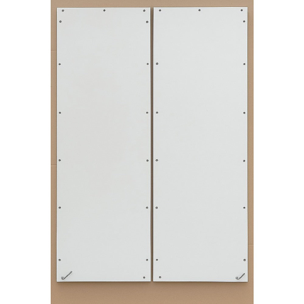 Beds & Bed Frames: Queen Wall Bed in White  Space Saving Murphy Bed Kit with Silver Door Handle