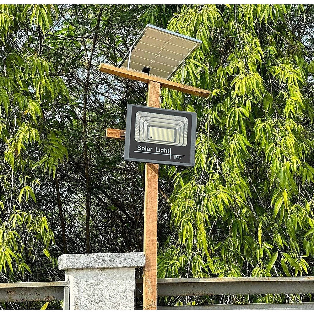 Gardening Accessories: 60W LED Solar Flood Light with Motion Sensor  Outdoor Security Lighting