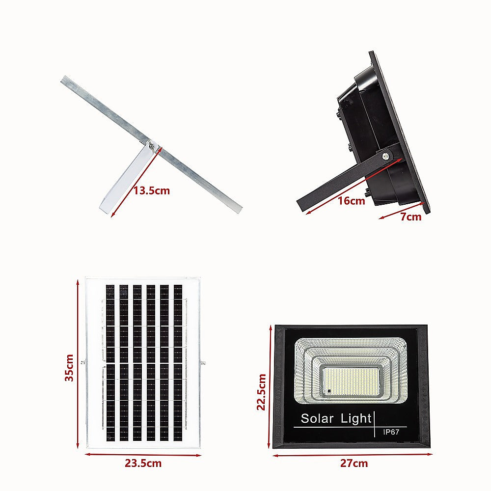 Gardening Accessories: 60W LED Solar Flood Light with Motion Sensor  Outdoor Security Lighting