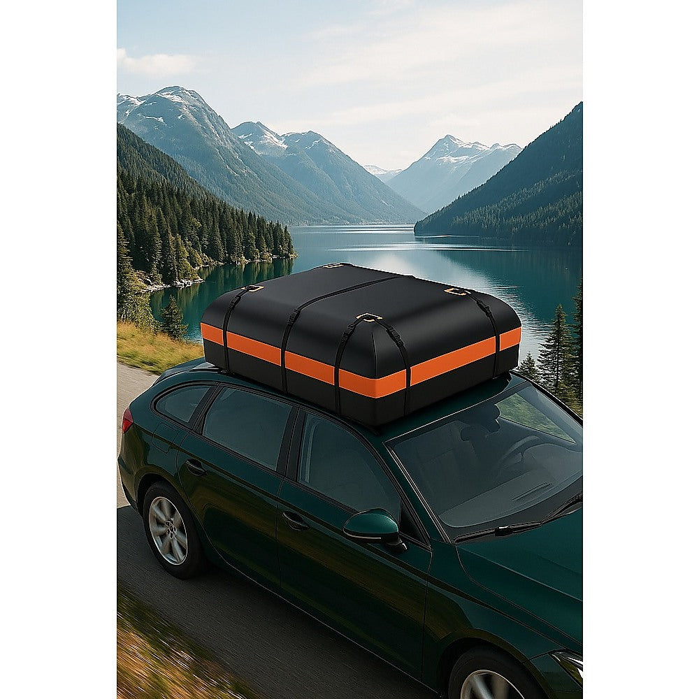 Caravan Accessories: 600L Car Roof Bag Cargo Carrier  Large Waterproof Rooftop Luggage Rack Storage