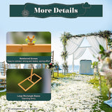 3m Wedding Arch Backdrop Stand – Square Metal Frame for Balloons & Flowers