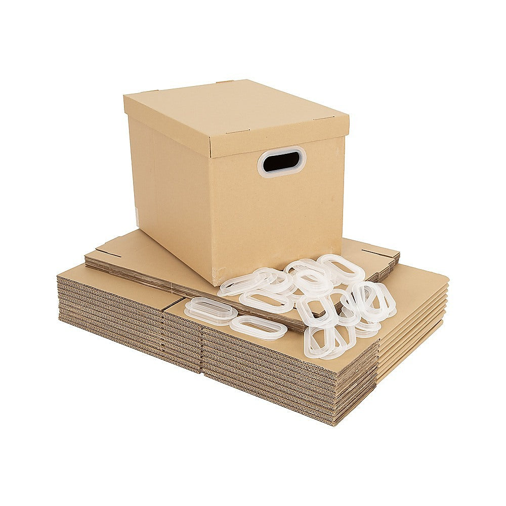 Storage Boxes: 10Pcs Corrugated Cardboard Storage Boxes  Multi-Purpose Organising Cartons