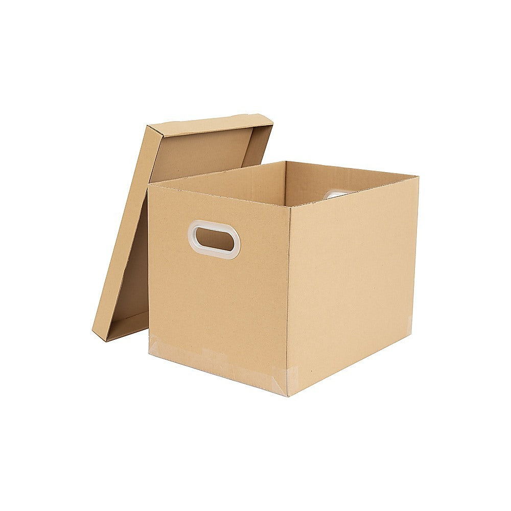 Storage Boxes: 10Pcs Corrugated Cardboard Storage Boxes  Multi-Purpose Organising Cartons