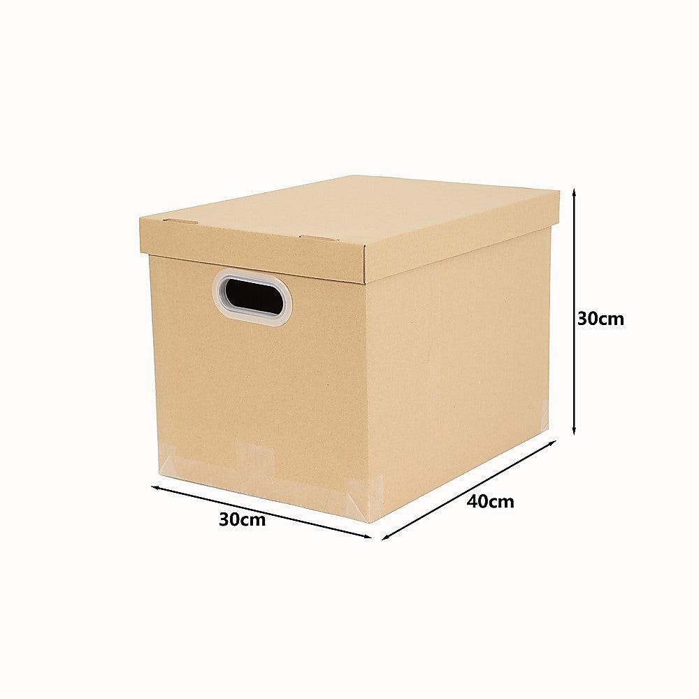 Storage Boxes: 10Pcs Corrugated Cardboard Storage Boxes  Multi-Purpose Organising Cartons