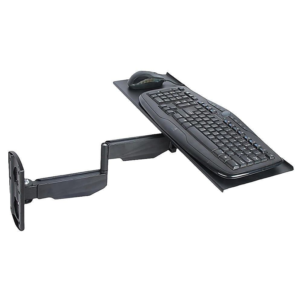 Computer Monitors & Accessories: Wall Mount Keyboard Tray  Adjustable Folding Arm Workstation