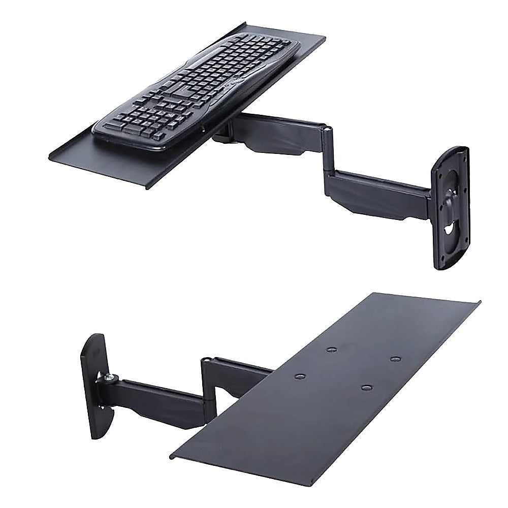Computer Monitors & Accessories: Wall Mount Keyboard Tray  Adjustable Folding Arm Workstation