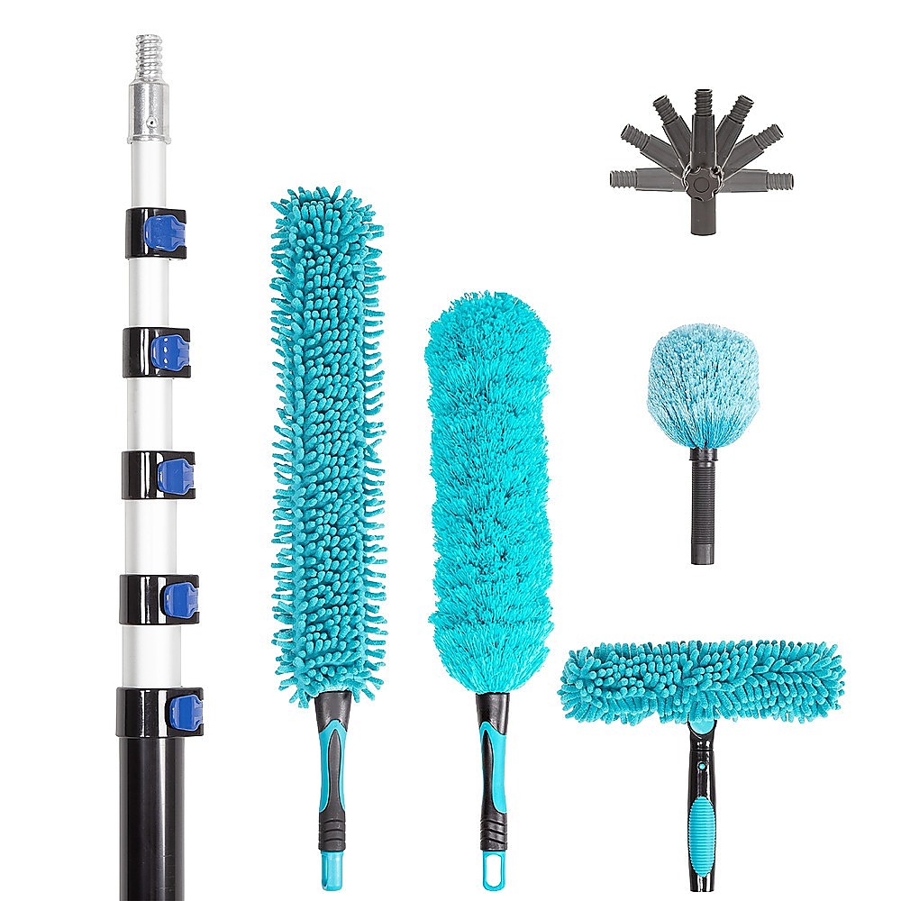 Commercial Cleaning Equipment: 9m Extendable Ceiling Duster Kit  Heavy Duty Telescopic Pole Cleaner