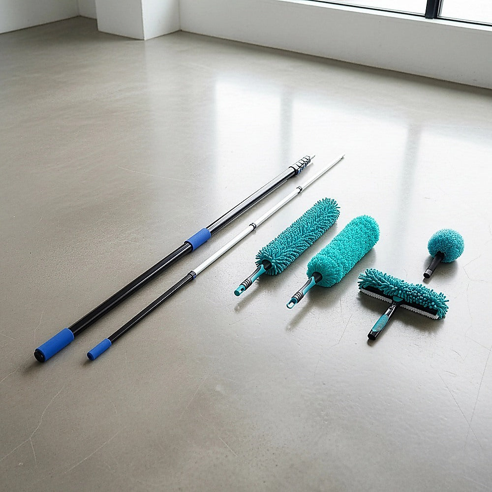 Commercial Cleaning Equipment: 9m Extendable Ceiling Duster Kit  Heavy Duty Telescopic Pole Cleaner
