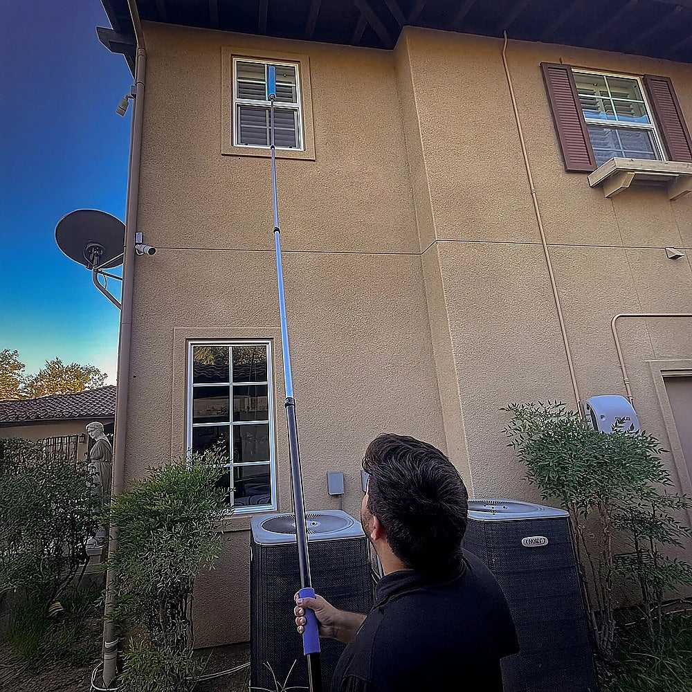 Commercial Cleaning Equipment: 9m Extendable Ceiling Duster Kit  Heavy Duty Telescopic Pole Cleaner