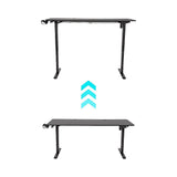 160cm Electric Standing Desk – Height Adjustable Sit Stand Office Table in Black