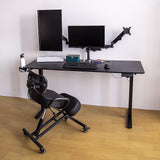 160cm Electric Standing Desk – Height Adjustable Sit Stand Office Table in Black