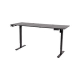 Desks: 160cm Electric Standing Desk  Height Adjustable Sit Stand Office Table in Black