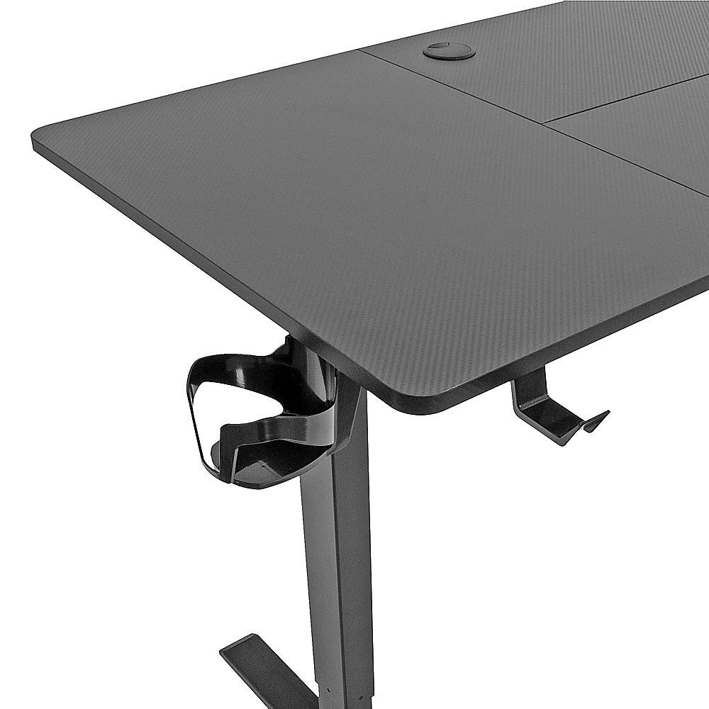 Desks: 160cm Electric Standing Desk  Height Adjustable Sit Stand Office Table in Black