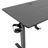Desks: 160cm Electric Standing Desk  Height Adjustable Sit Stand Office Table in Black