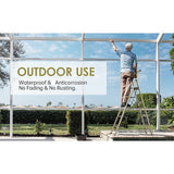 Ladders & Scaffolding: 5 Step Ladder  Foldable Lightweight Aluminium with Anti-Slip Pedals