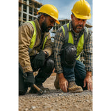 Work Safety Protective Equipment: Heavy Duty Work Knee Pads  Construction Safety Pads with Soft Foam & Gel Cushion for All-Day Comfort