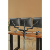 Computer Monitors & Accessories: Triple Monitor Mount Stand  Desk Clamp with 3 Adjustable Arms for Multi-Screen Setup