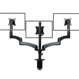 Computer Monitors & Accessories: Triple Monitor Mount Stand  Desk Clamp with 3 Adjustable Arms for Multi-Screen Setup