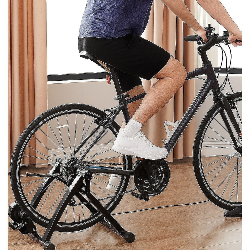Indoor Bicycle Trainer – Magnetic Stationary Bike Stand for Home Fitness Workouts