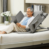 Supports & Braces: Electric Adjustable Bed Backrest  Power Lift Support with Remote for Sitting & Comfort
