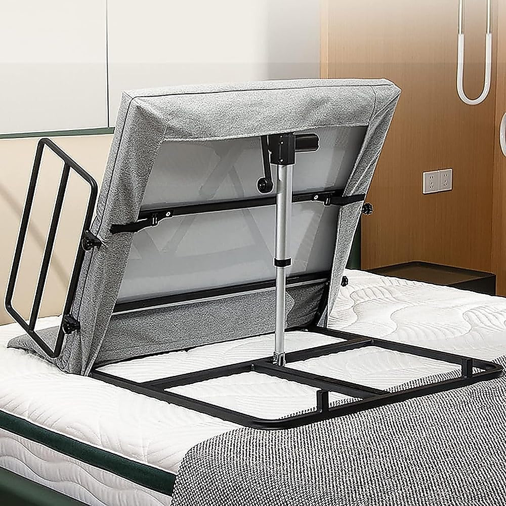 Supports & Braces: Electric Adjustable Bed Backrest  Power Lift Support with Remote for Sitting & Comfort