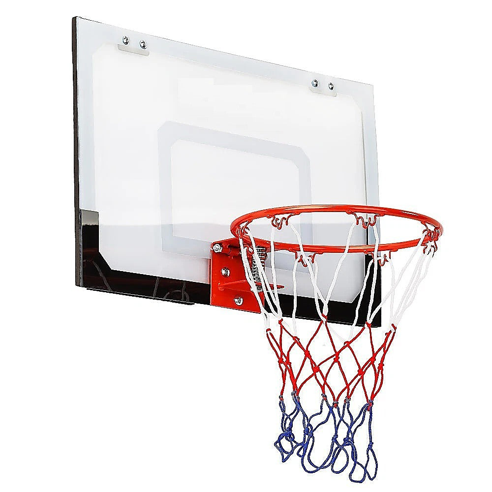 Activity Games: Indoor Mini Basketball Hoop Set  Door Mounted Backboard Kit with Ring & Ball