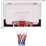Activity Games: Indoor Mini Basketball Hoop Set  Door Mounted Backboard Kit with Ring & Ball