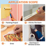Building Materials: 72 x White Masking Tape Rolls  24mm x 50m Painters Adhesive Tape for Painting