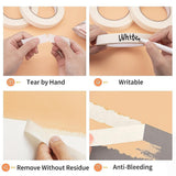 Building Materials: 72 x White Masking Tape Rolls  24mm x 50m Painters Adhesive Tape for Painting