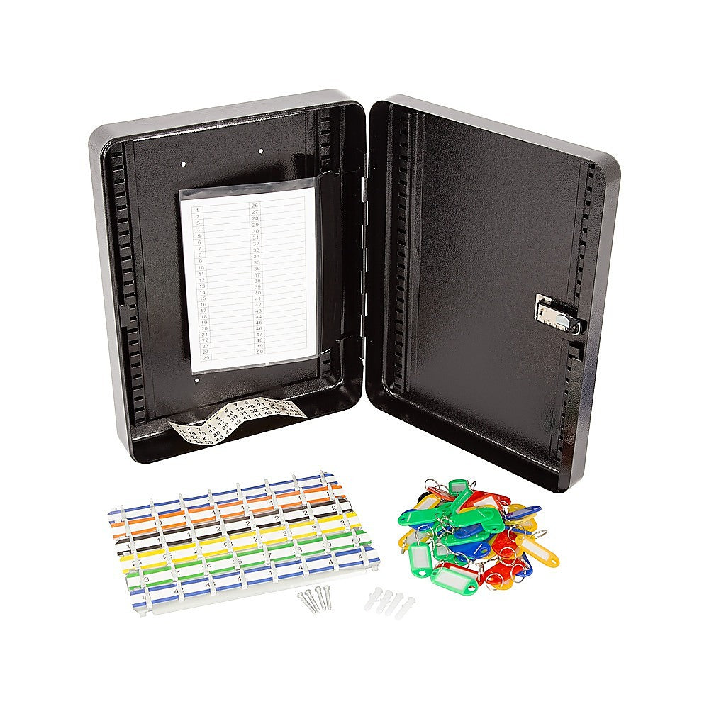 Safes & Lock Boxes: 48-Key Cabinet Key Safe with Combination Lock & Keys  Wall Mounted Storage