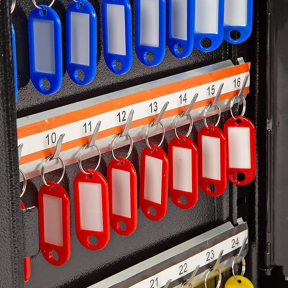 Safes & Lock Boxes: 48-Key Cabinet Key Safe with Combination Lock & Keys  Wall Mounted Storage
